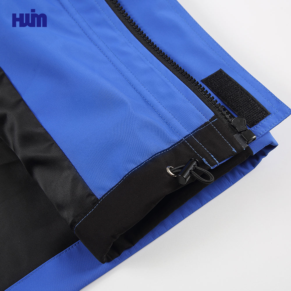 Blue & black waterpoof windbreaker