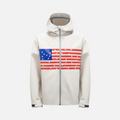 Printed Flag Waterproof Rain Jacket