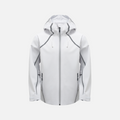 White Reflective Tape Waterproof Hooded Jacket