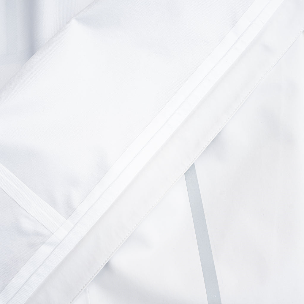 White Reflective Tape Waterproof Hooded Jacket