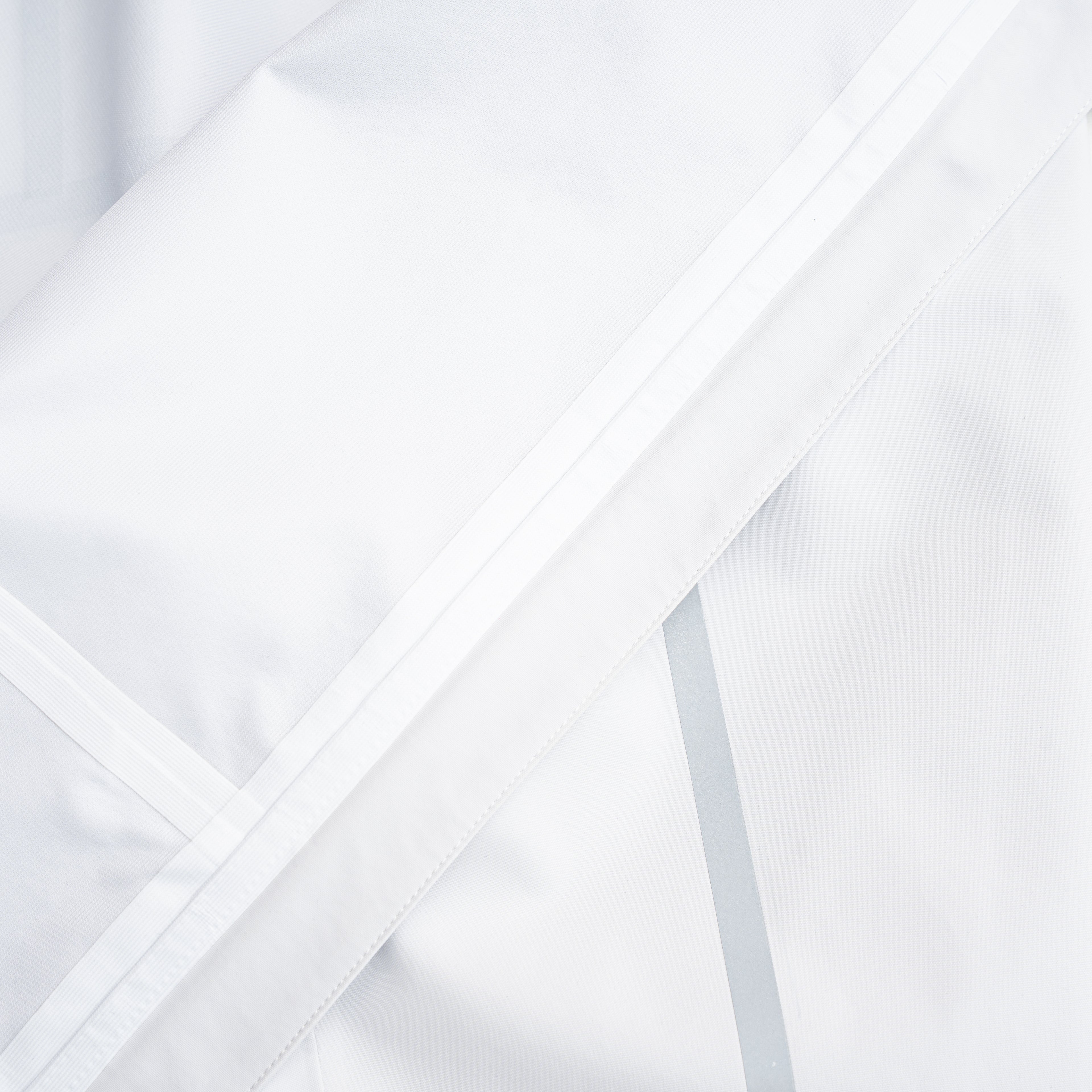 White Reflective Tape Waterproof Hooded Jacket