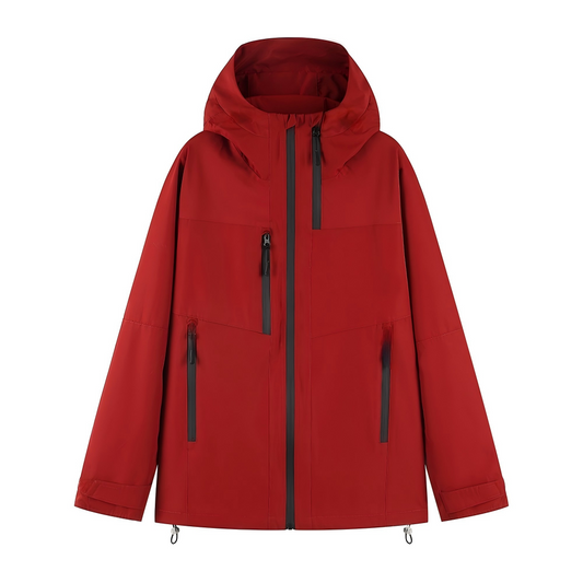 9 zippers waterproof windbreaker