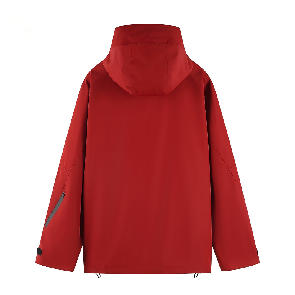 9 zippers waterproof windbreaker