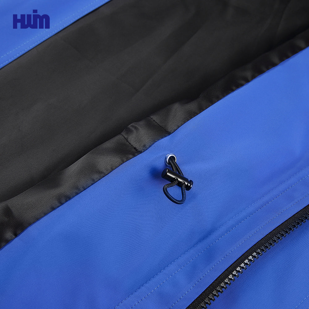 Blue & black waterpoof windbreaker