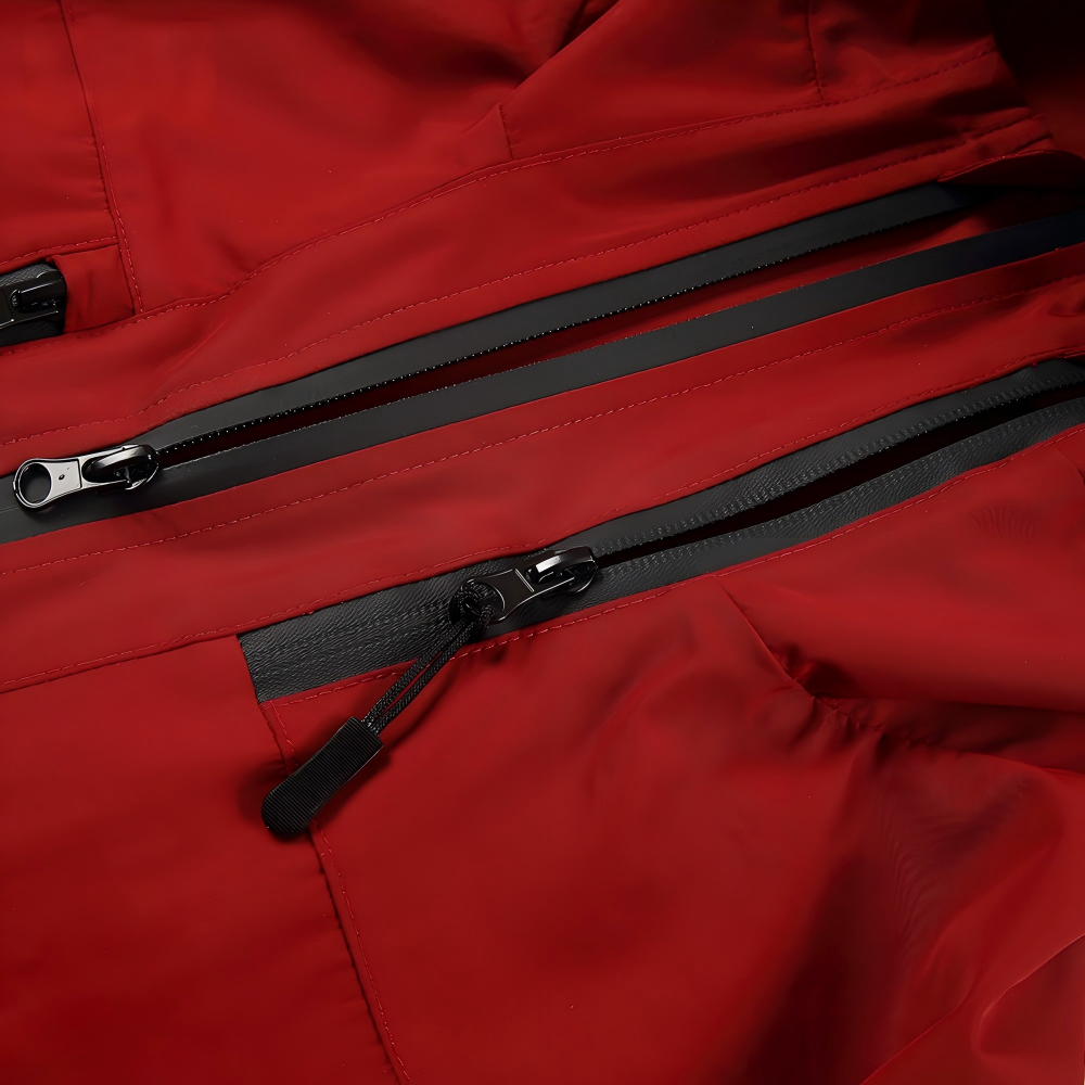 9 zippers waterproof windbreaker